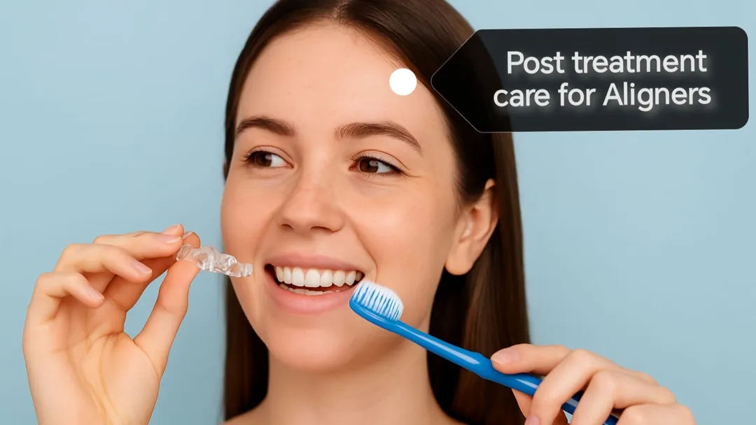 Post treatment care for aligners